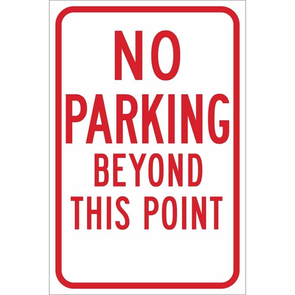Brady No Parking Sign, 18"H, 12"W, Aluminum, 115517 115517 - main